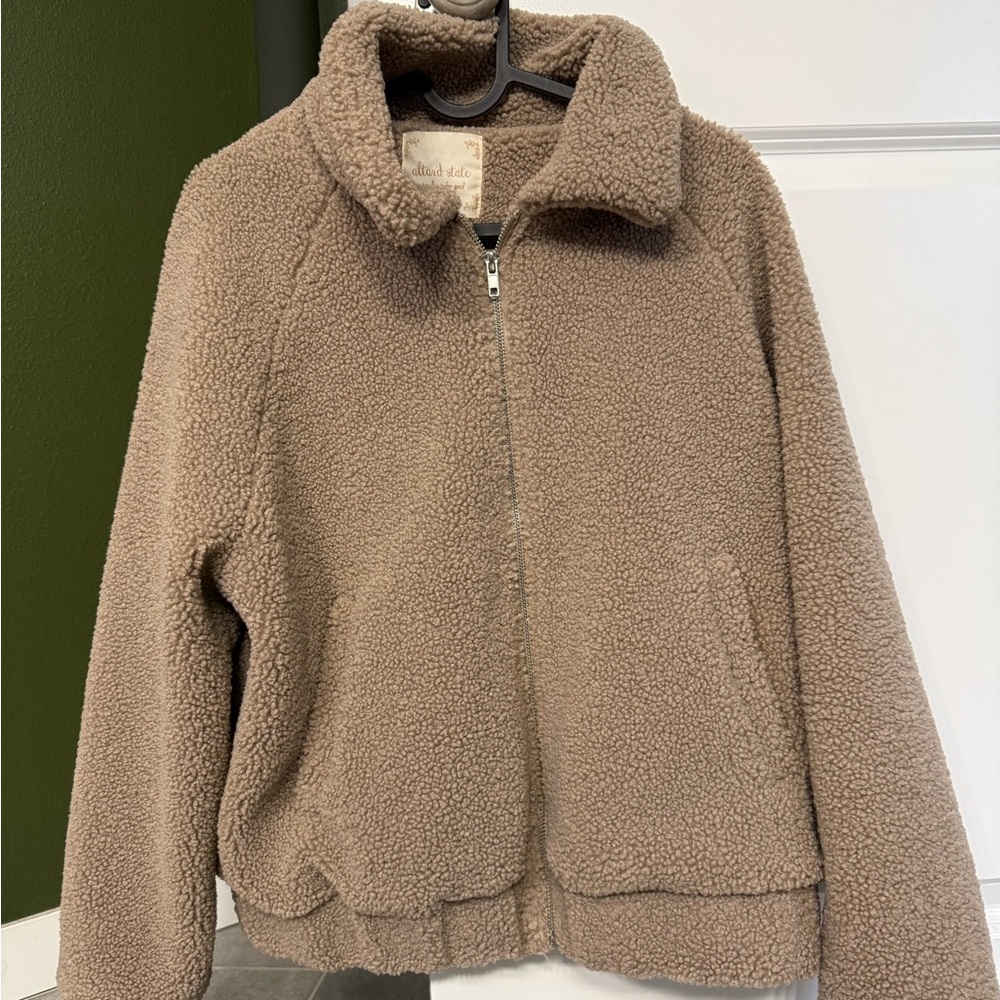 Altar'd State Taupe Sherpa Jacket